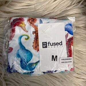 medium Fused Hawaii high rise bikini bottom